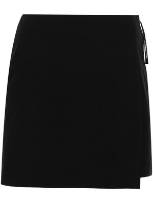 Moncler high-waisted layered-effect shorts - Black