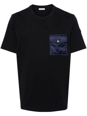Moncler jacquard-logo cotton T-shirt - Blue