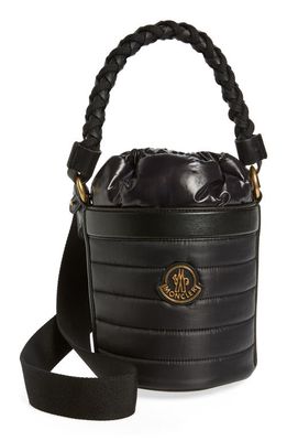 Moncler Kaleah Down Puffer Bucket Bag in Black