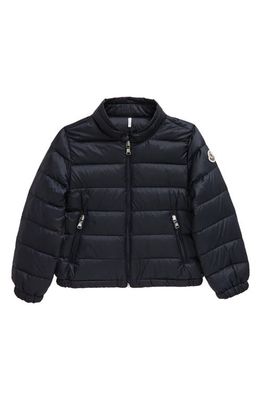 Moncler Kids' Acorus Quilted Down Puffer Jacket in Blue Navy