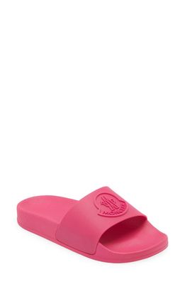 Moncler Kids' Basile Slide Sandal in Magenta