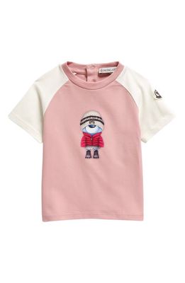 Moncler Kids' Bear Graphic T-Shirt in Red