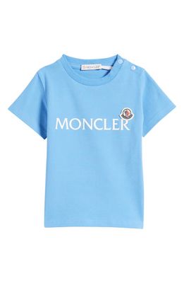 Moncler Kids' Logo Graphic T-Shirt in Blue