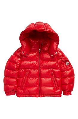 Moncler Kids' New Maya Water Resistant Hooded Down Puffer Jacket in Red