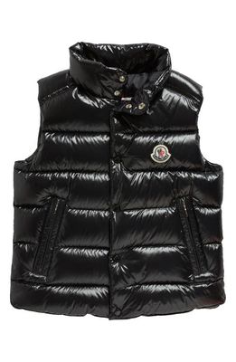 Moncler Kids' Tib Quilted Down Puffer Vest in Black