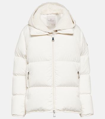 Moncler Labbe shearling-trimmed down jacket