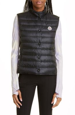 Moncler Liane Quilted Down Puffer Vest in Black
