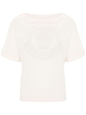 Moncler logo-appliqué T-shirt - Neutrals