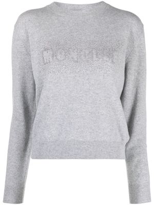 Moncler logo-embellished wool jumper - Grey