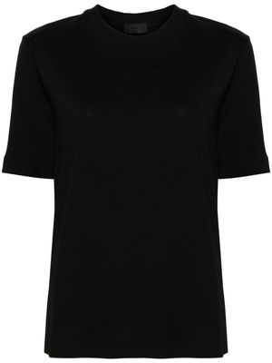 Moncler logo-embossed cotton T-shirt - Black