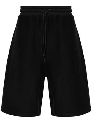 Moncler logo-embossed track shorts - Black