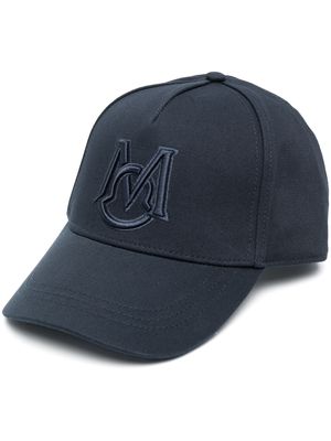 Moncler logo-embroidered baseball cap - Blue
