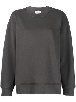 Moncler logo-embroidered sweatshirt - Grey