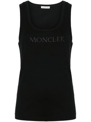 Moncler logo-embroidered tank top - Black