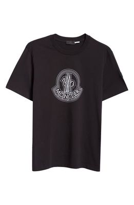 Moncler Logo Graphic T-Shirt in Black