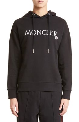 Moncler Logo Hoodie in Black