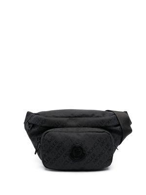 Moncler logo-jacquard belt bag - Black