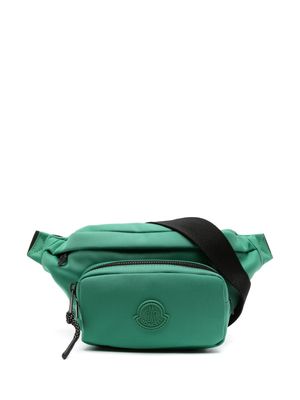 Moncler logo-patch belt bag - Green