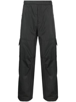 Moncler logo-patch cotton cargo trousers - Black