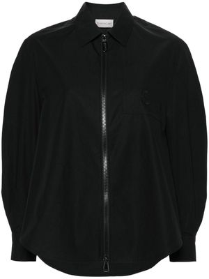 Moncler logo-patch cotton jacket - Black