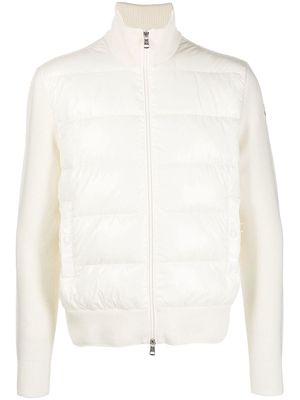 Moncler logo-patch jacket - White