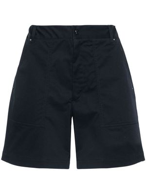 Moncler logo-patch shorts - Blue