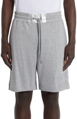 Moncler Logo Patch Sweat Shorts in Gray