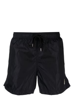 Moncler logo-patch swimming shorts - Blue