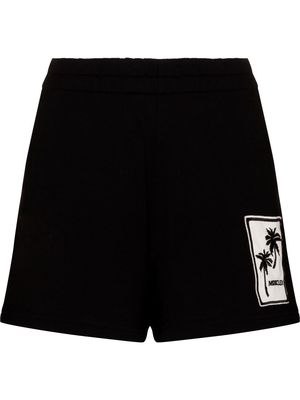 Moncler logo-patch track shorts - Black