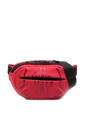 Moncler logo-print belt bag - Red