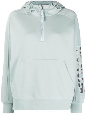 Moncler logo-print half-zip hoodie - Green