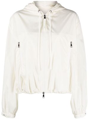 Moncler logo-print hooded jacket - Neutrals