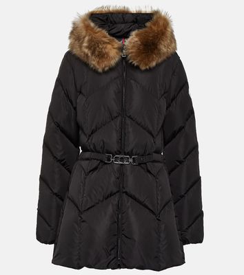 Moncler Loriot shearling-trimmed down jacket