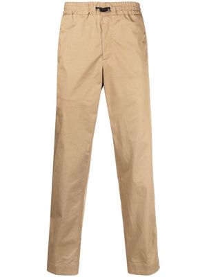 Moncler mid-rise cotton trousers - Brown