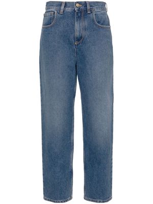 Moncler mid-rise straight jeans - Blue