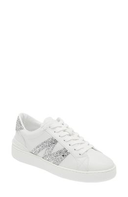 Moncler Monaco M Low Top Sneaker in White/Silver at Nordstrom, Size 8.5Us