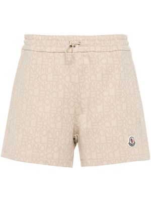 Moncler monogram jacquard shorts - Neutrals