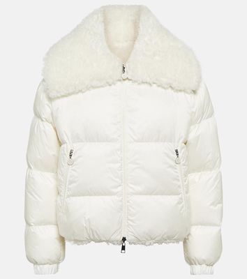 Moncler Murray faux shearling-trimmed jacket