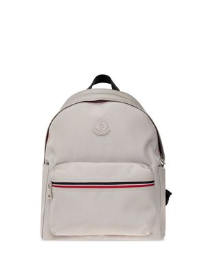 Moncler New Pierrick striped backpack - Grey