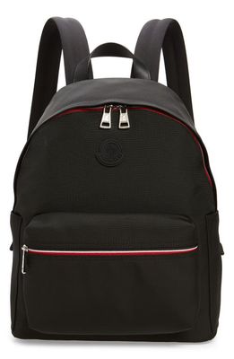 Moncler New Pierrick Water Repellent Nylon Backpack in Black 