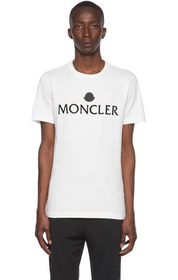 Moncler Off-White Cotton T-Shirt
