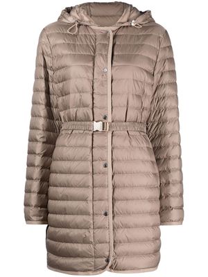 Moncler Oredonne padded belted coat - Neutrals