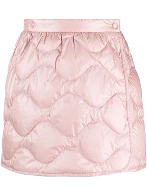 Moncler padded quilted miniskirt - Pink
