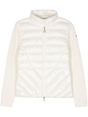 Moncler padded wool jacket - Neutrals