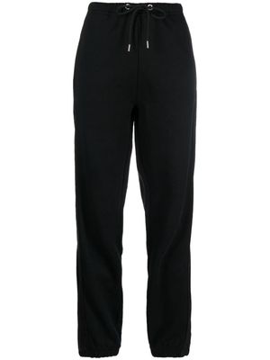 Moncler panelled cotton-blend track pants - Black