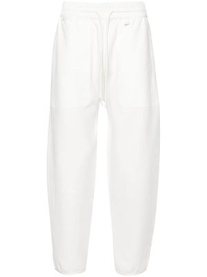 Moncler panelled mid-rise track trousers - White