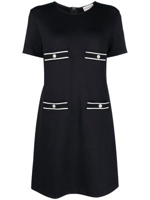 Moncler pocket-detail pique minidress - Black