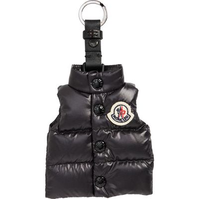 Moncler Puffer Vest Key Ring in Black