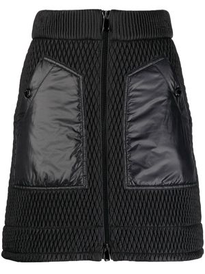 Moncler quilted A-line miniskirt - Black