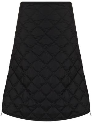 Moncler quilted A-line skirt - Black